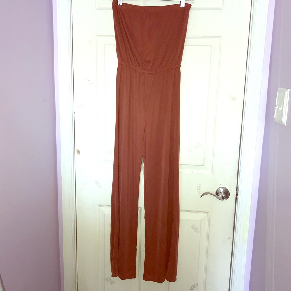 strapless jumpsuit